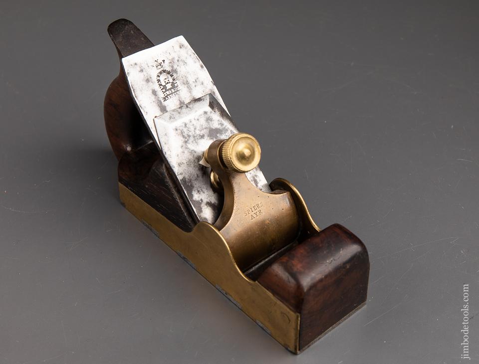 Rare! SPIERS Dovetailed No. 7 Smooth Plane with Gunmetal Sides and Rosewood Infill - 92177U
