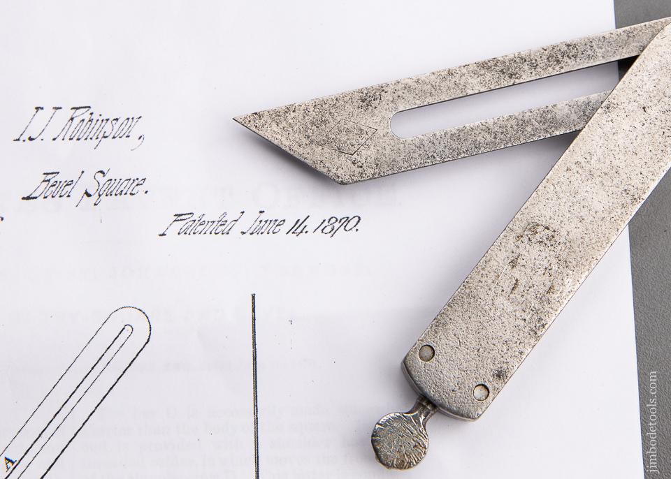 Six inch ROBINSON's Patent June 14, 1870 Bevel by ST. JOHNSBURY TOOL CO - 92180