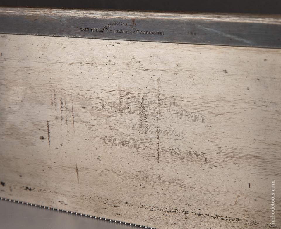 PHENOMENAL! 12 point DISSTON/GOODELL-PRATT Dual Mark 30 x 6 inch Miter Box Saw - 92187