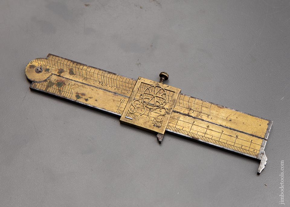 1898 Measuring Ruler AMAZING! 18th Century Calculating Rule and Caliper - 92198U - – Jim ...