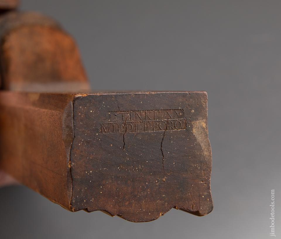 Absolutely Perfect! 13 x 2 1/2 inch Yellow Birch Crown Molding Plane by L:TINKHAM MIDDLEBORO circa 1780-1820 - 92210U