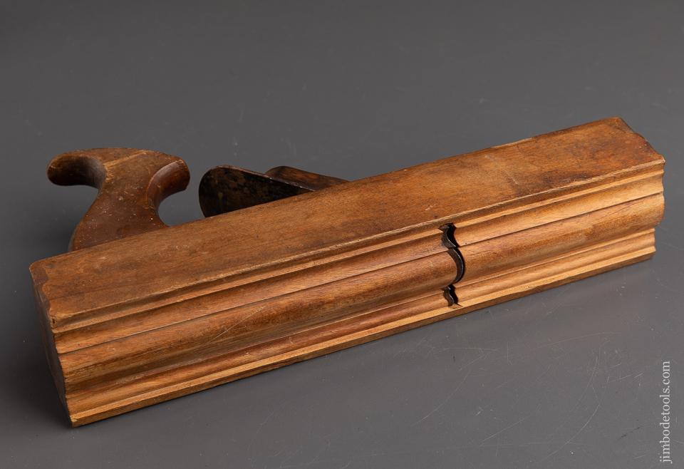Absolutely Perfect! 13 x 2 1/2 inch Yellow Birch Crown Molding Plane by L:TINKHAM MIDDLEBORO circa 1780-1820 - 92210U