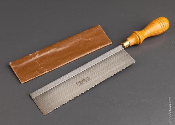 15 point 8 inch TYZACK Split Ferrule Dovetail Saw NEW OLD STOCK - 92220