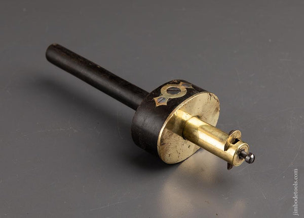Nine inch Ebony & Brass Slitting Gauge - 92250