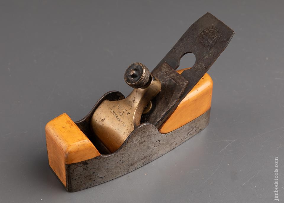 Diminutive BUCK (by NORRIS) Boxwood Stuffed Dovetailed Steel Infill Smooth Plane - 92269