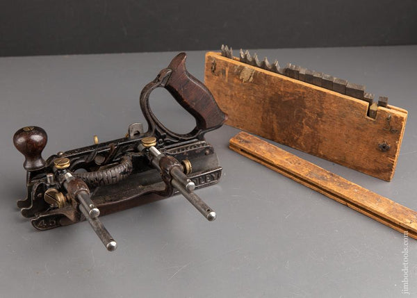 Great User! STANLEY No. 45 Combination Plane Type 2 With ALL 18 Cutters and Three Stops - 92288