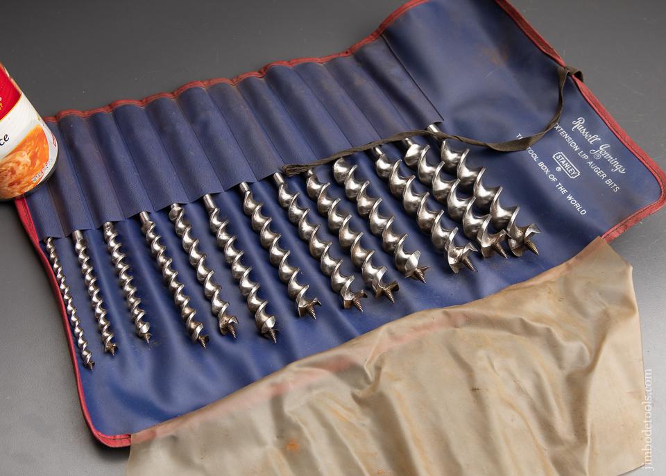 Complete Set of 13 RUSSELL JENNINGS Auger Bits in its Original Roll - 9392342