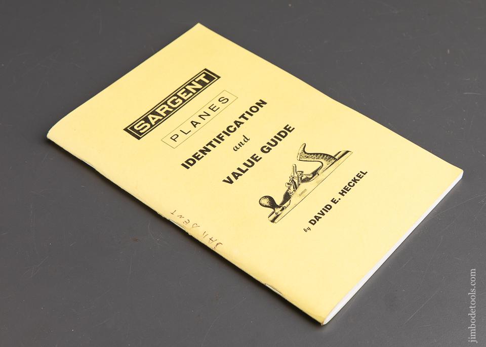SIGNED Book:  SARGENT PLANES IDENTIFICATION AND VALUE GUIDE by David E. Heckel - 92357