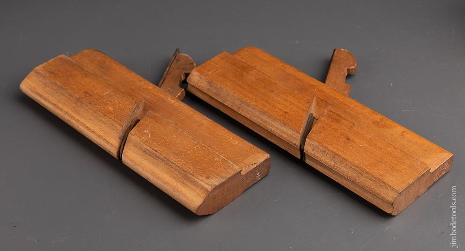 Pair of Half Round Table Joint Planes by H. CHAPIN UNION FACTORY circa 1828-97 - 92405