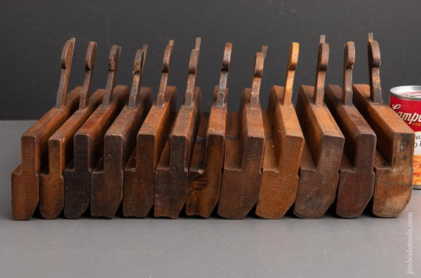 Twelve Hollows & Rounds Moulding Planes ALL by VARVILL - 92418