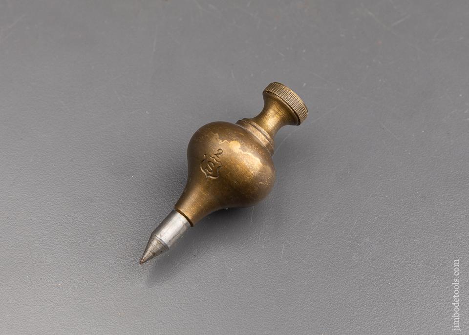 MINT! 2 3/4 inch STORMONT No. 2 Plumb Bob - 92431