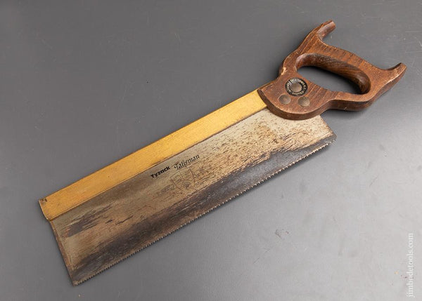Sharp 13 point 12 inch Crosscut TYZACK TALISMAN Brass Back Saw - 92464