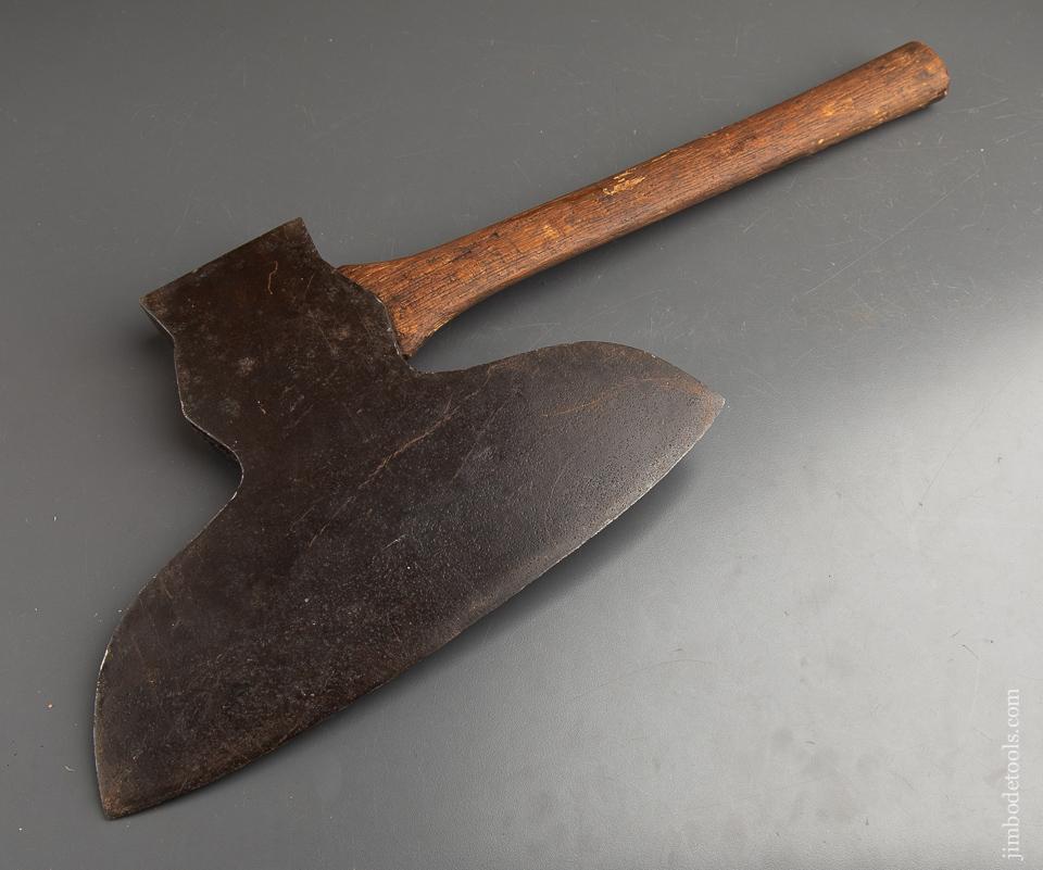 DUNLOP & MADEIRA circa 1831-33 Single Bevel Offset Broad Axe - 92471