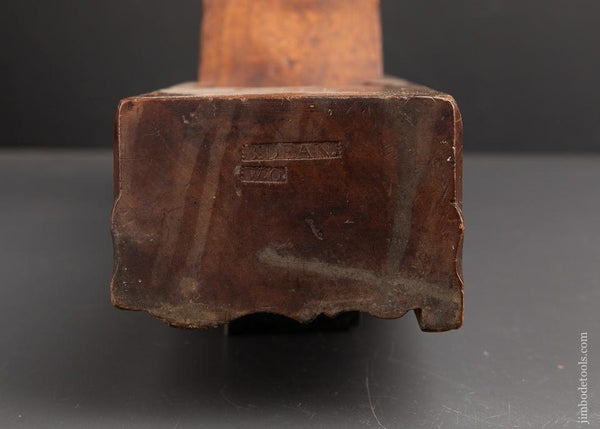 18th Century B. DEAN Yellow Birch Crown Molding Plane FINE Three Stars - 92481U