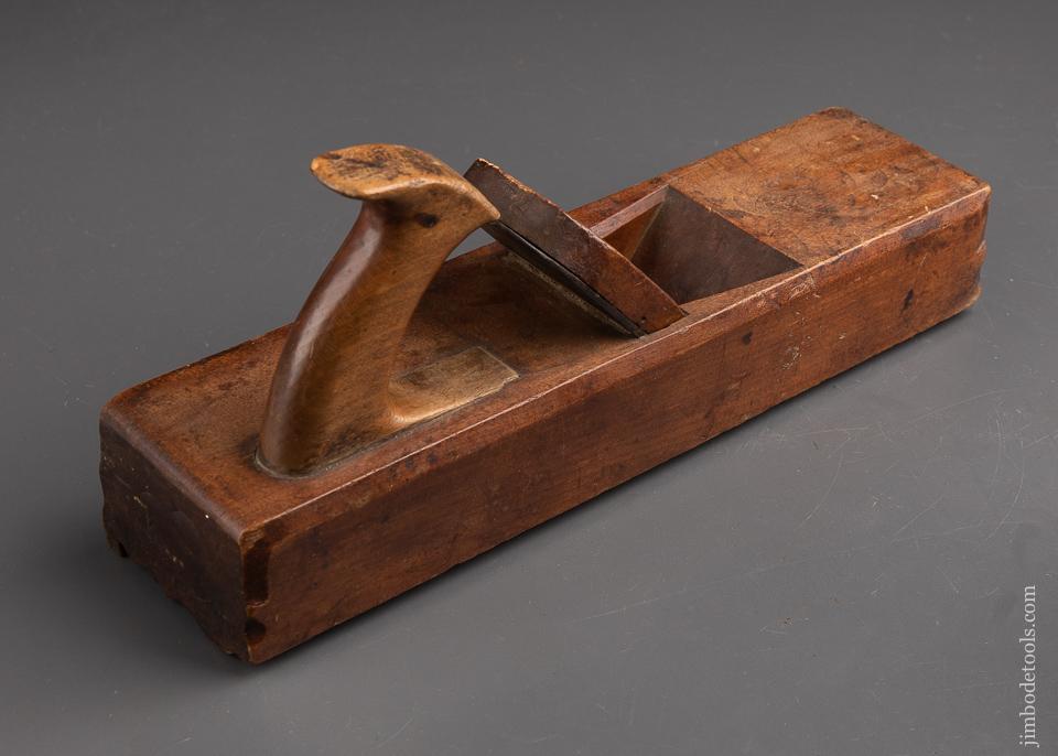 18th Century B. DEAN Yellow Birch Crown Molding Plane FINE Three Stars - 92481U