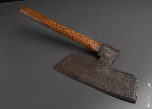 Great EARLY Hand forged Cooper's Offset Single Bevel Side Axe - 92486