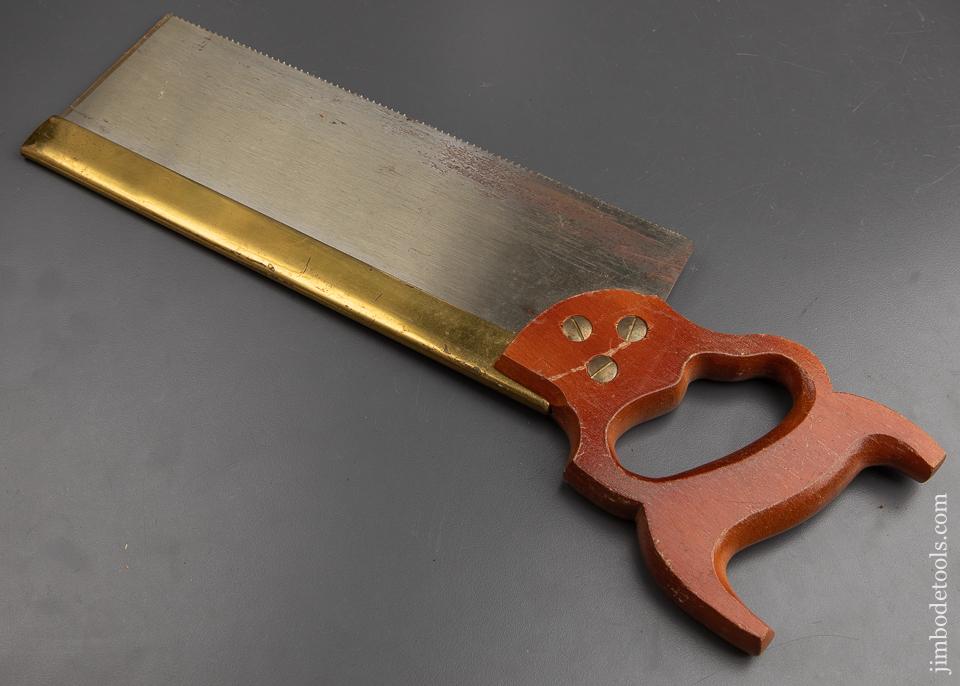 15 point 12 inch Rip W. TYZACK, SONS & TURNER No. 120 Brass Back Saw - 92495