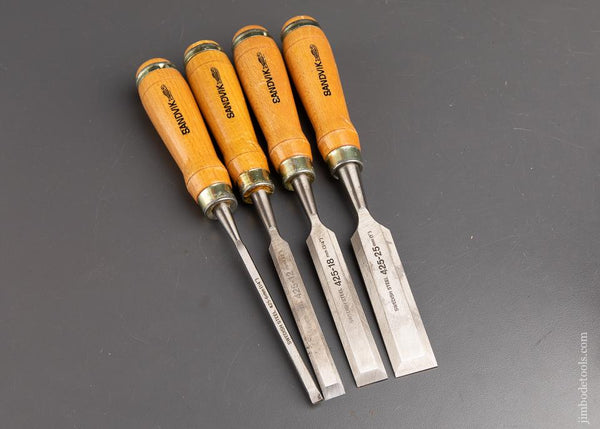 Four SANDVIK Chisels NEAR MINT - 92507