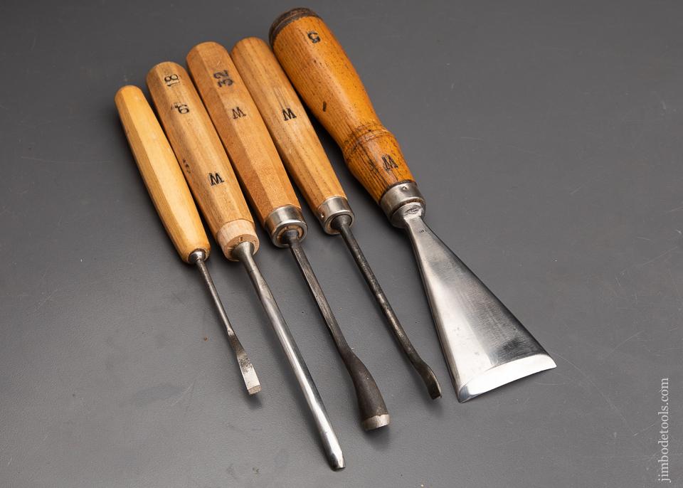 Five DASTRA Carving Gouges - 92604