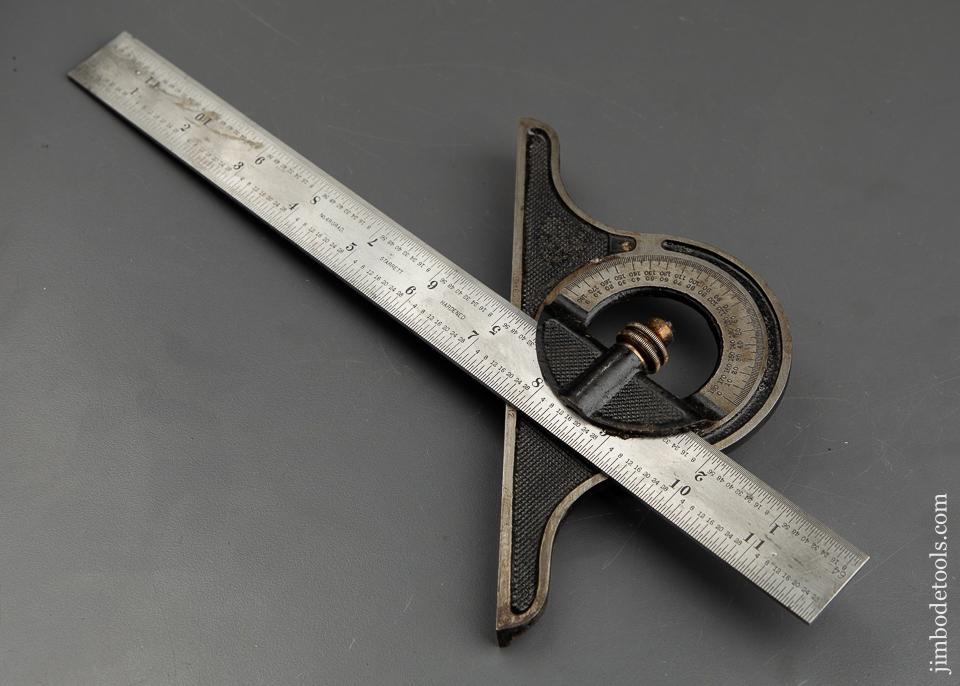 STARRETT Protractor Head on Twelve inch STARRETT No. 4RGRAD Scale - 92619