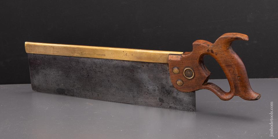 JUST SHARPENED! 14 point 14 inch Rip DISSTON Brass Back Saw - 92637