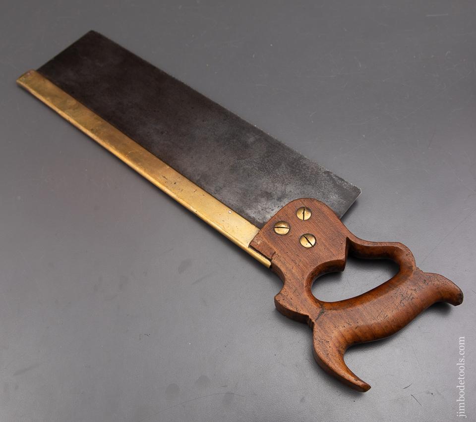 JUST SHARPENED! 14 point 14 inch Rip DISSTON Brass Back Saw - 92637