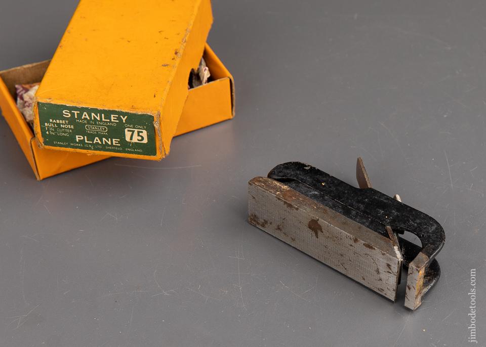 STANLEY No. 75 Bull Nose Rabbet Plane NEAR MINT in Original Box - 92645