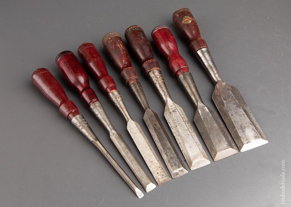 Set of 7 STANLEY No. 750 Chisels - 92652