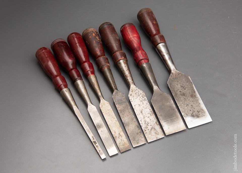 Set of 7 STANLEY No. 750 Chisels - 92652