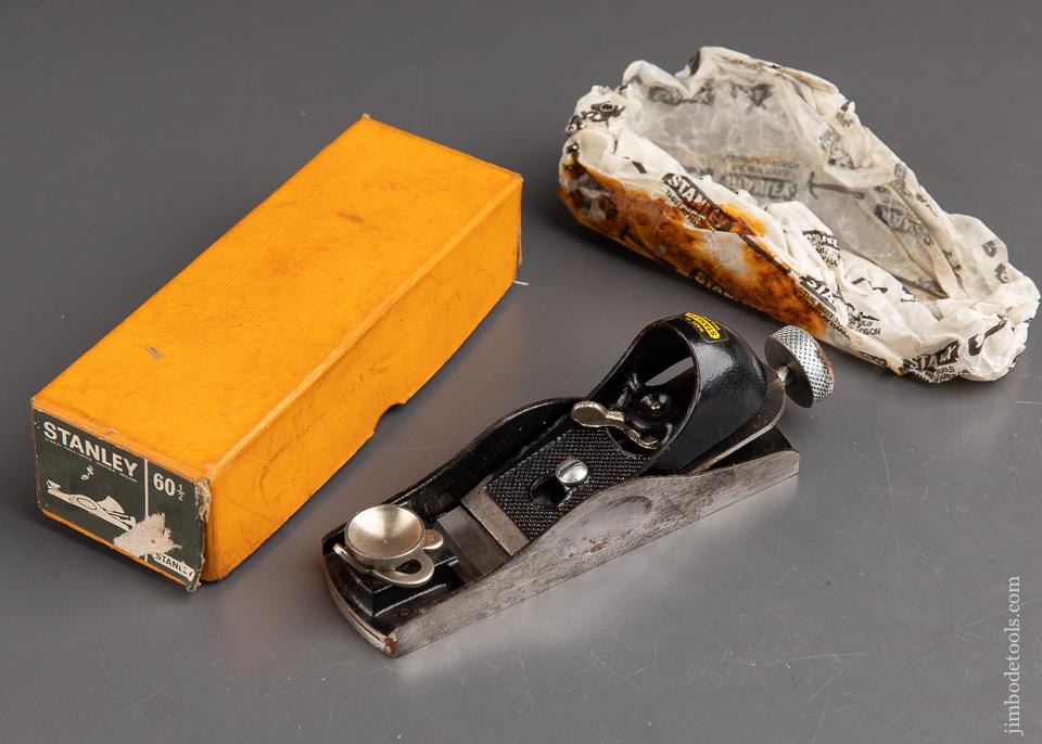 STANLEY No. 60 1/2 Low Angle Block Plane Near Mint in Original Box - 92662