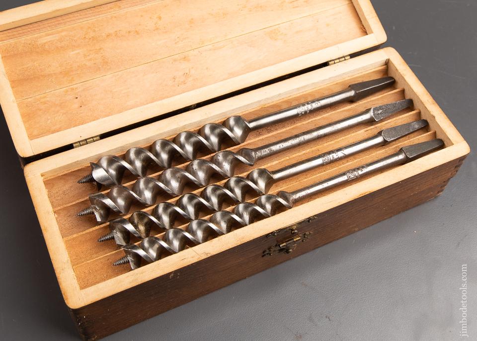 Complete Set of 13 RUSSELL JENNINGS Auger Bits in its Original 3 Tiered Box - 92683