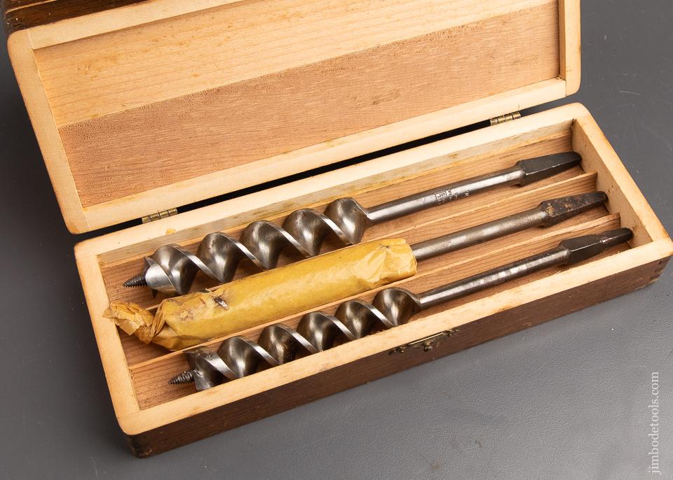 Complete Set of 13 RUSSELL JENNINGS Auger Bits in its Original 3 Tiered Box - 92683