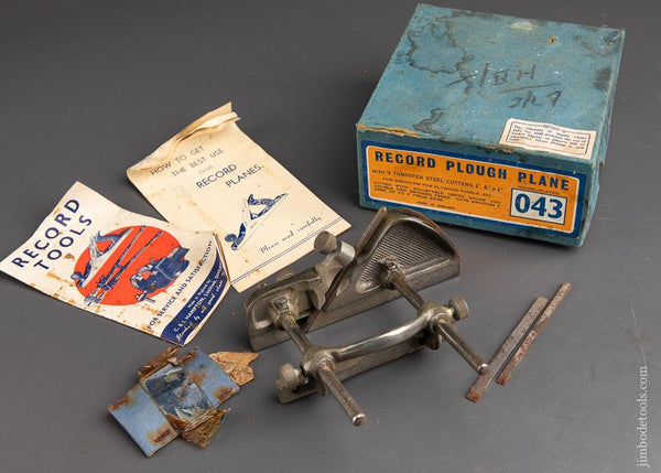 RECORD No. 043 Plough/Plow Plane 100% COMPLETE in Original Box - 92688