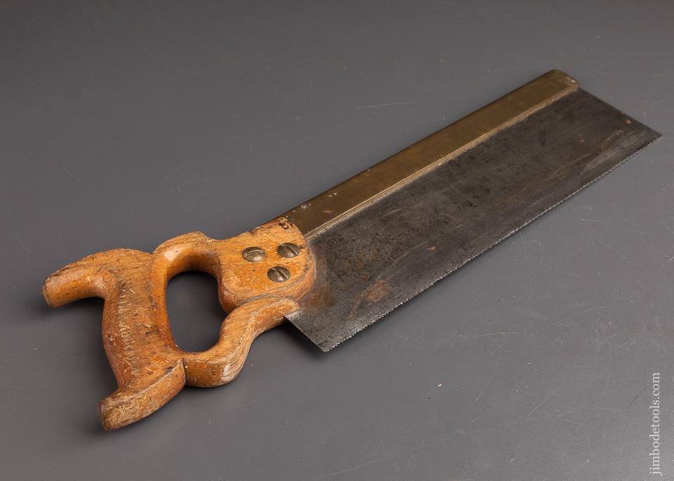 SHARP! W. TYZACK & SONS & TURNER LTD. NO. 120 Rip Brass Back Saw 12 Point 14 Inch - 92704