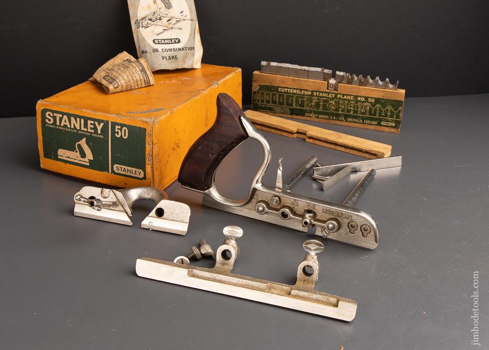 STANLEY No. 50 Light Combination Plane 100%  COMPLETE in Original Box -92708