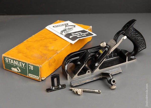 STANLEY No. 78 Duplex, Rabbet, and Filletster Plane in Original Box - 92710