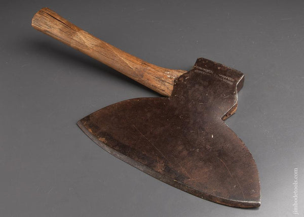 Great Single Bevel Offset Broad Axe J. DAVIS & CO. Cohoes, N.Y. - 92732