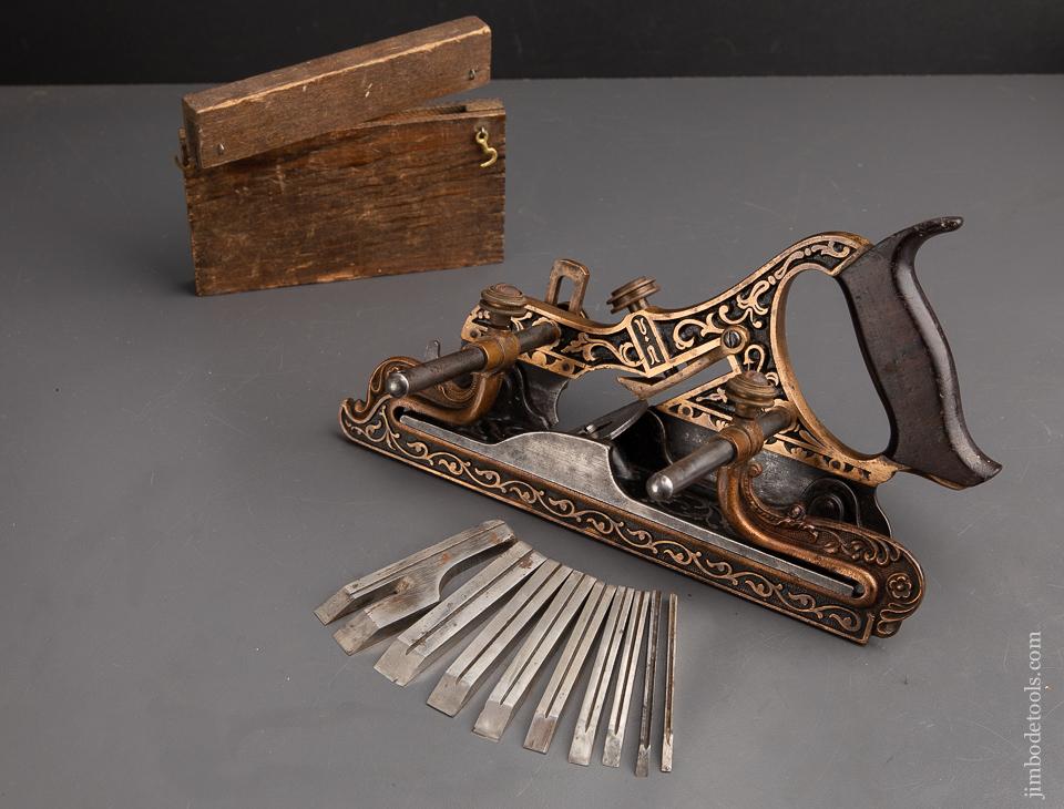 STANLEY MILLERS PATENT No. 42 Gunmetal Plow and Filletster Plane Type 3 ca. 1874 - 92812