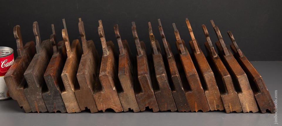 15 Assorted Wooden Moulding Planes - 92814