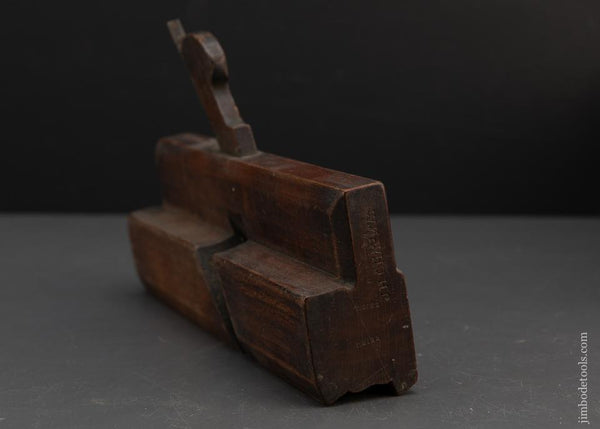 1 3/16 inch Wide Crispy Complex Moulding Plane by KING & PEACH HULL circa 1848-64 GOOD+ - 92840