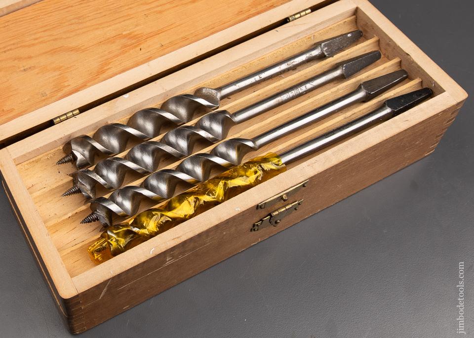 Complete Extra Fine Set of 13 RUSSELL JENNINGS Auger Bits in Original 3 Tiered Box - 92844