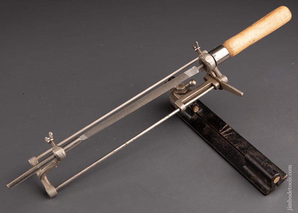 NEW OLD STOCK E.C. STEARNS & CO. NO. 400 Saw Filing Guide with full box of new saw files ( SIMONDS)  - 92845