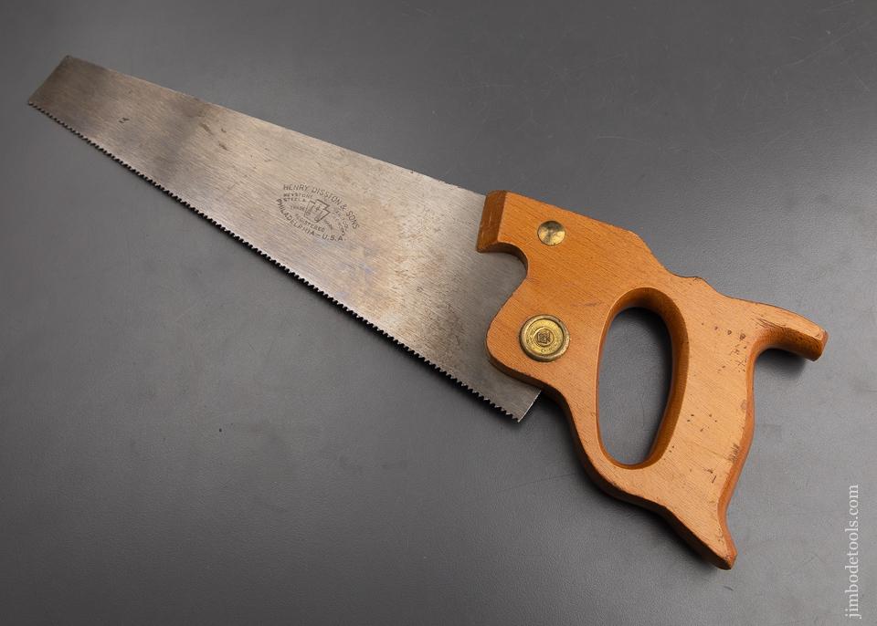 Rare 12 inch Size DISSTON Child Size Hand Saw Dead Mint! - 92876U