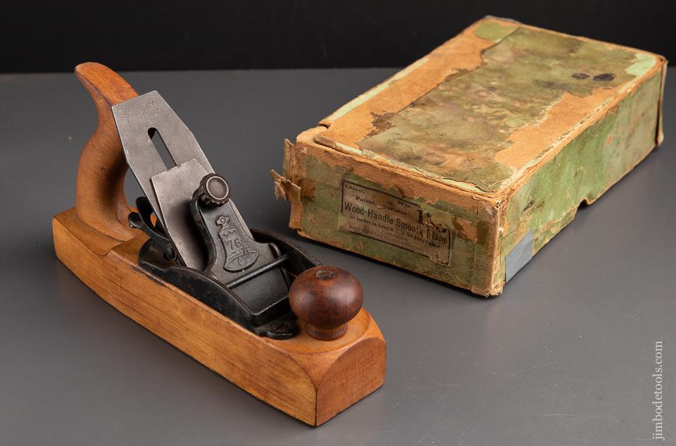 Rare Box STANLEY No. 135 Liberty Bell Smooth Plane in Green Box - 92894