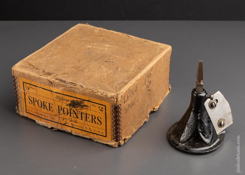 RARE STEARNS & CO. No. 2  Original Box for Spoke Pointers - One Unused Pointer - 92897