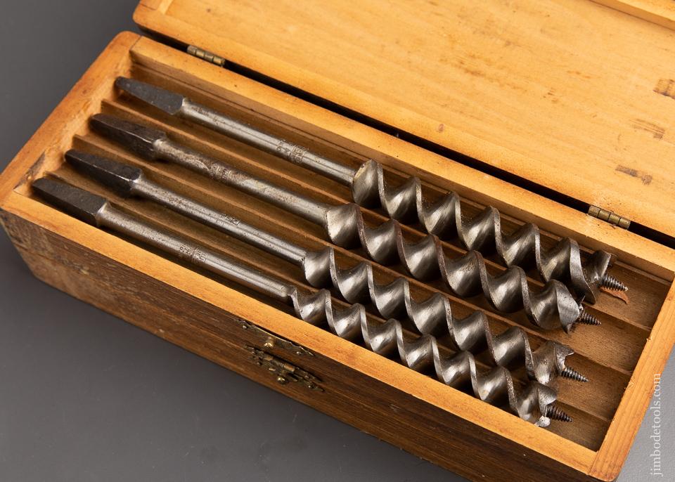 Fine Complete Extra Fine Set of 13 RUSSELL JENNINGS Auger Bits in Original 3 Tiered Box - 92918
