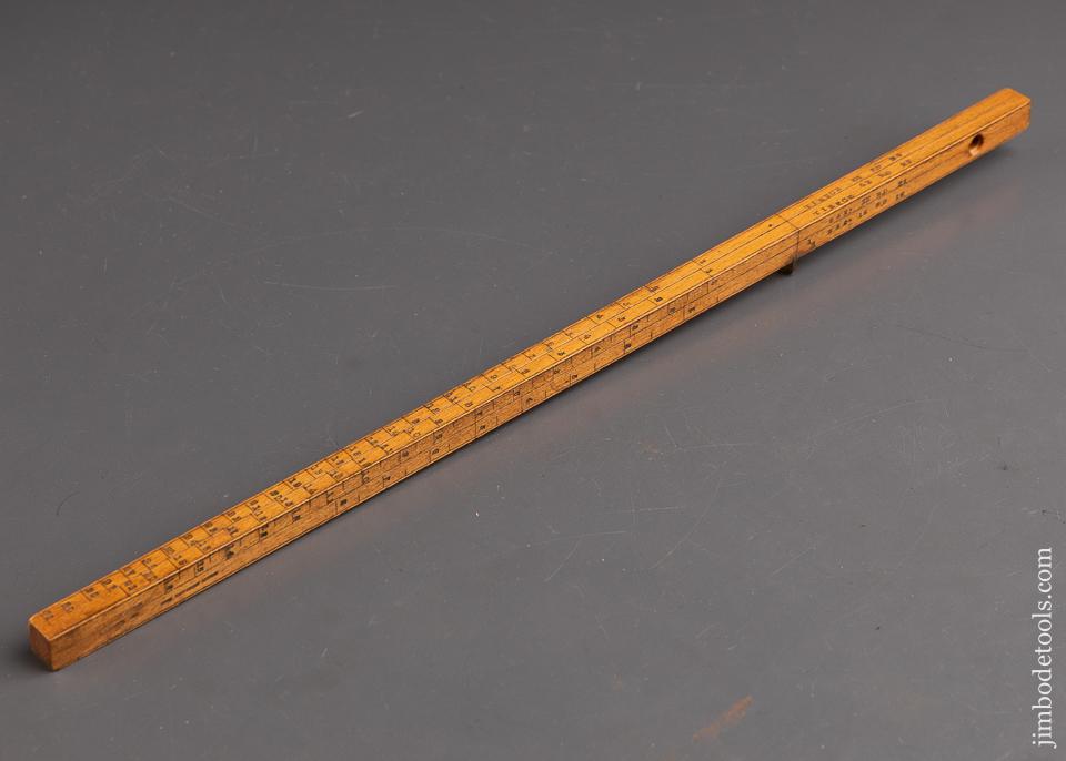 Rare STANLEY No. 44 Wantage Rod SIGNED! - 92922