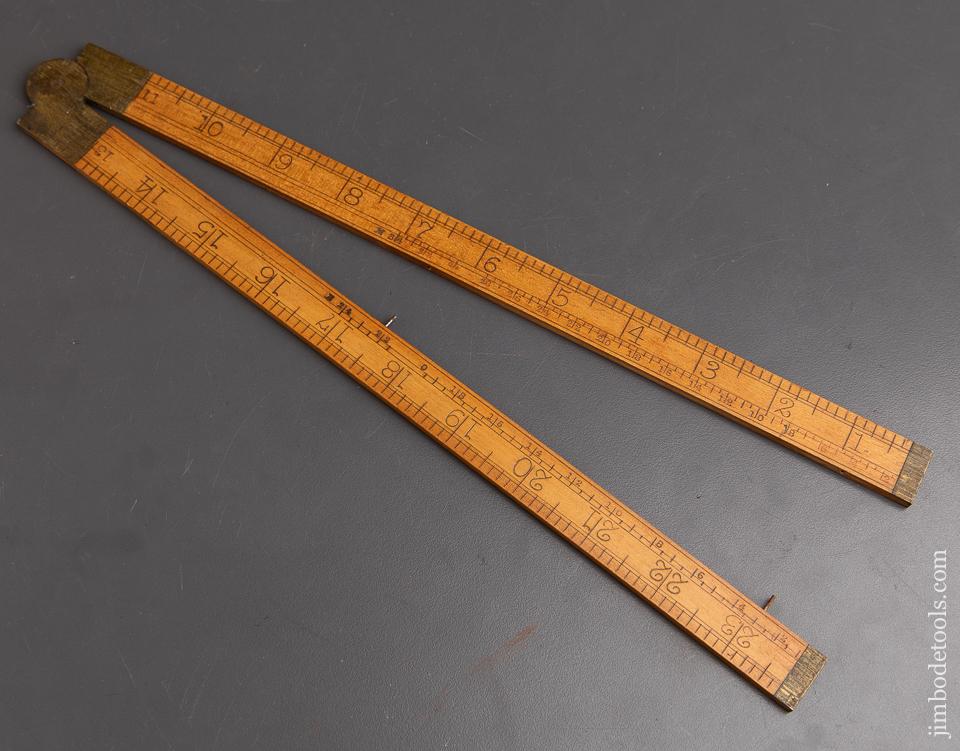 Mint H. CHAPIN No. 40 Boxwood Rule with Board Scales - 92923U