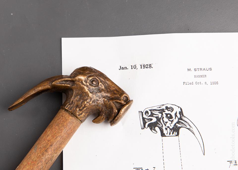 RARE MITTELDORFER-STRAUS Patent January 10, 1928 Goat Head