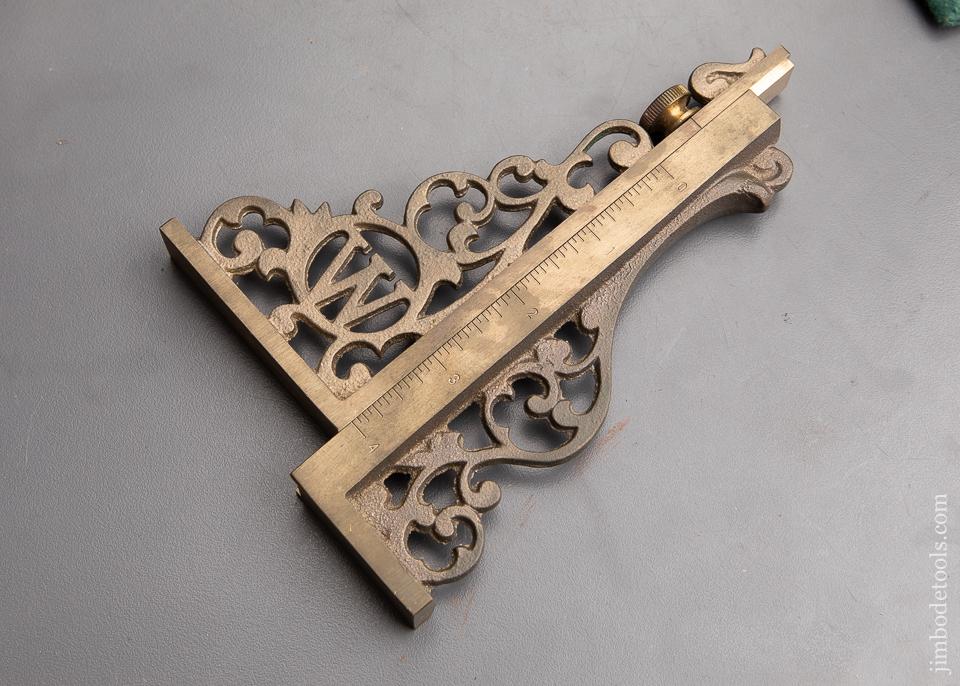 6 Inch Ornate Brass Set Up Gage - 92927